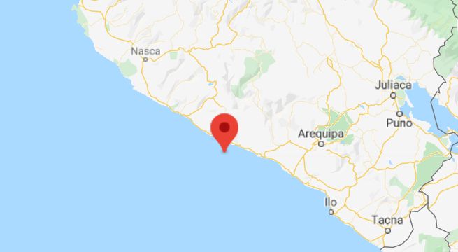 Arequipa: sismo de magnitud 4.0 se registró esta noche en Ocoña