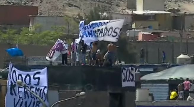 Así fue la protesta de reclusos en el penal de Lurigancho [VIDEO]