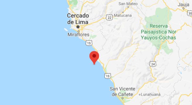 Sismo de magnitud 4.0 se produjo esta mañana en el sur de Lima