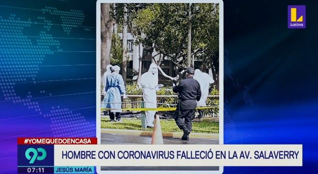 Hombre con coronavirus falleció en la avenida Salaverry