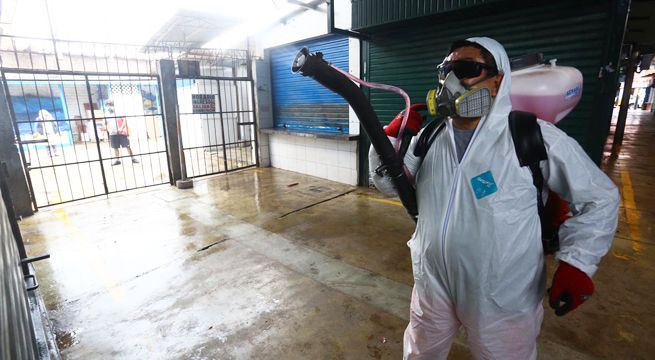 Covid-19 en Lima: desarrollan jornadas de desinfección en mercados