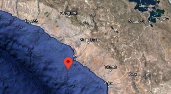 Moquegua: sismo de magnitud 4.0 se produjo esta mañana en Ilo