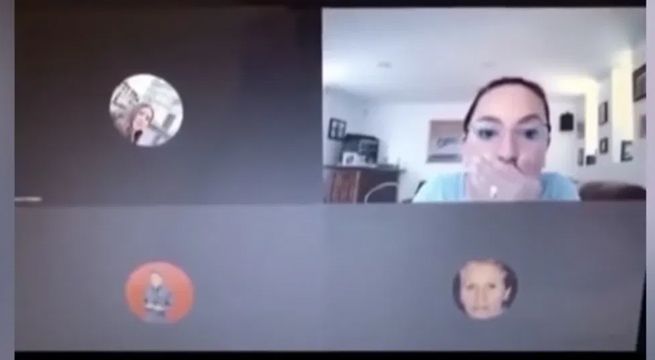 Maestra insultó a sus alumnos en videollamada sin imaginar que seguían conectados [VIDEO]