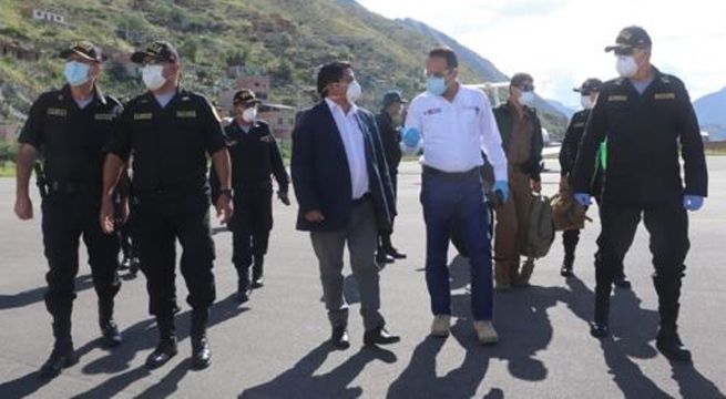 El ministro del Interior viaja a Pasco para coordinar medidas en contra del coronavirus