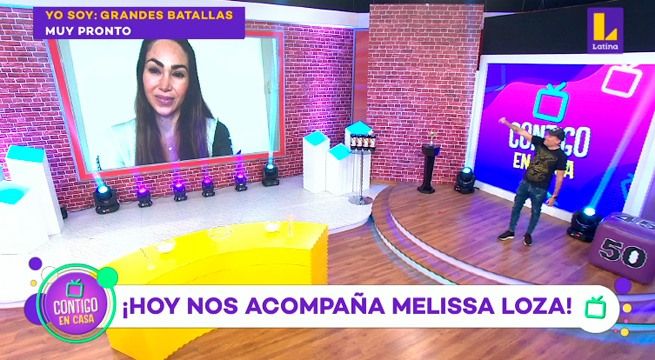 Melissa Loza pasó un divertido momento en ‘Contigo en Casa’