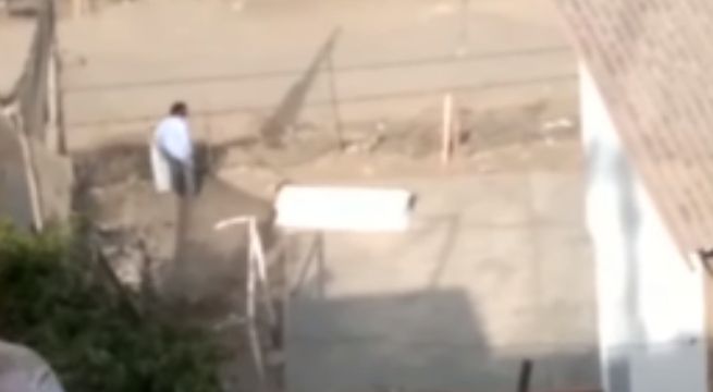 Ataúd abandonado en losa deportiva causó pánico en San Juan de Miraflores [VIDEO]
