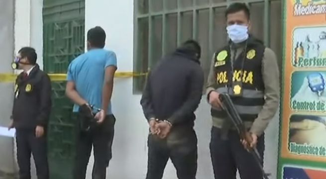 Capturan a delincuentes armados que asaltaron farmacia en Carabayllo