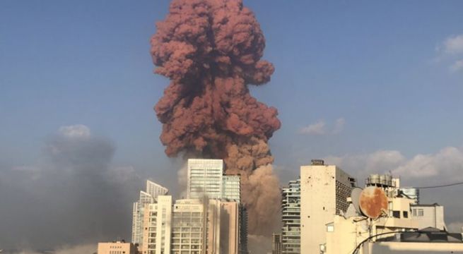 Así se sintió la explosión en Beirut en viviendas de la zona