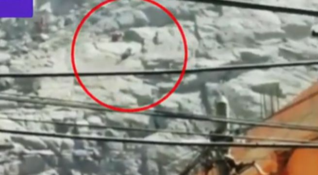 Chosica: hombre en estado de ebriedad cayó de un cerro mientras era rescatado