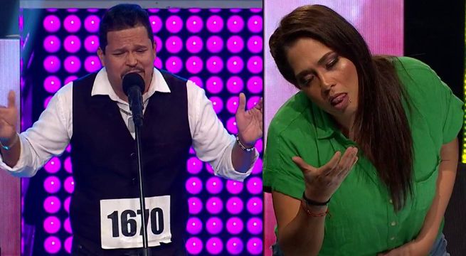 Imitador de Víctor Manuelle cantó “Si tú me besas” y emocionó a Katia Palma