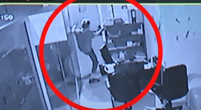 Ladrón ingresa a consultorio dental y se lleva 6 mil soles en equipos [VIDEO]