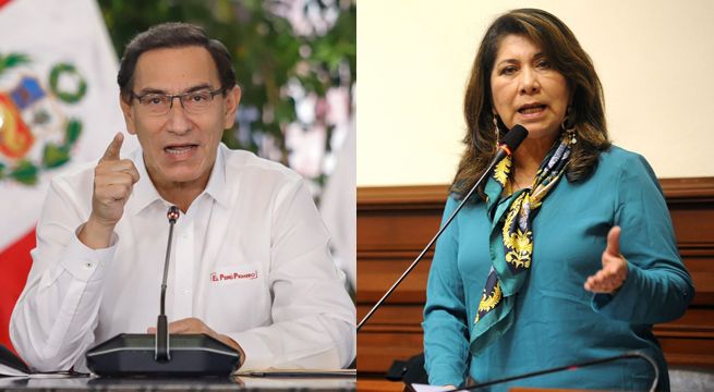 Vizcarra tilda de vergonzosas las críticas de Martha Chávez a la designación de Zeballos