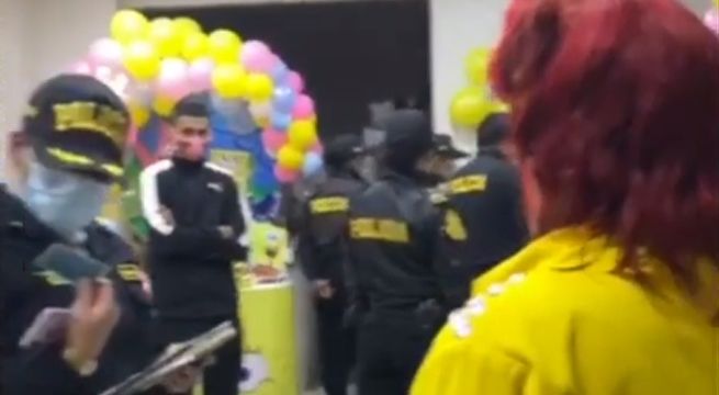 Policía intervino a 15 personas en una fiesta infantil en el Callao