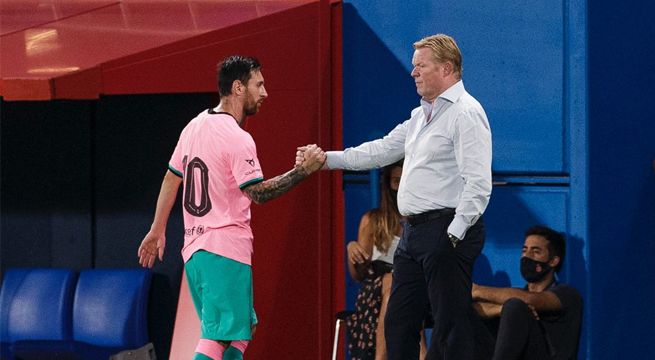 El saludo entre Messi y Koeman: Una imagen que emociona a los hinchas