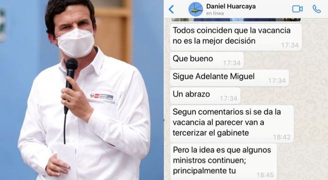 Incháustegui reveló identidad de quienes le ofrecieron continuidad en gabinete [VIDEO]