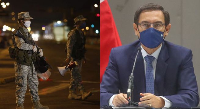 Toque de queda inicia a las 11 de la noche desde el lunes 21, informó Vizcarra