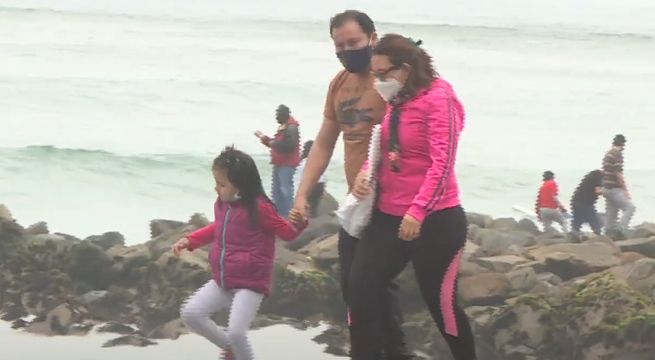 Familias llegaron a la Costa Verde en primer domingo sin toque de queda [VIDEO]