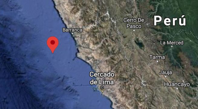 Sismo de magnitud 4.0 se produjo esta mañana en Huacho