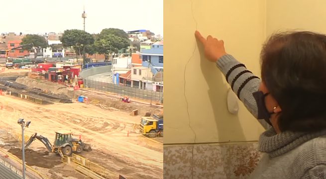 Callao: viviendas son afectadas por obras de la Línea 2 del Metro de Lima [VIDEO]