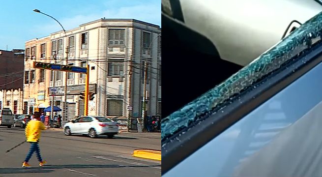 La Victoria: delincuentes asaltan a conductora con modalidad del bujiazo [VIDEO]