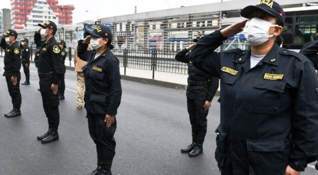 Policías recibirán segundo bono de S/ 720 por acciones de alto riesgo frente al Covid-19