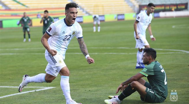 Argentina logra vencer a Bolivia y suma puntaje perfecto en las eliminatorias