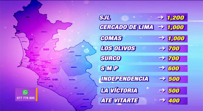El mapa de la delincuencia