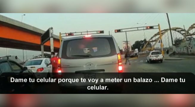 Sujeto simula ser limpiador de parabrisas para asaltar en San Martín de Porres [VIDEO]
