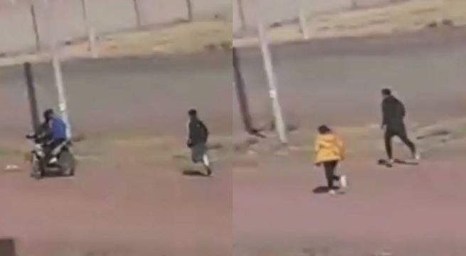 Juliaca: vecinos se enfrentan a delincuentes armados que intentaron robar una moto