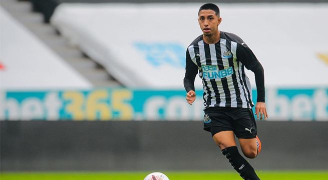 Rodrigo Vilca jugó su primer partido con la camiseta del Newcastle United