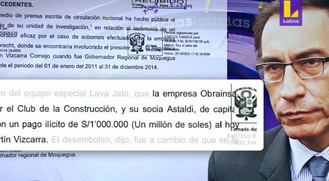 Presentan nueva moción de vacancia contra el presidente Martín Vizcarra [Video]