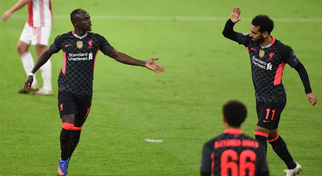 Liverpool logra imponerse al Ajax en su primer duelo de la Champions League 2020-21