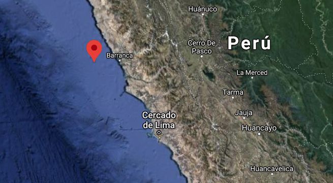 Sismo de magnitud 4.0 se produjo esta noche cerca de Barranca