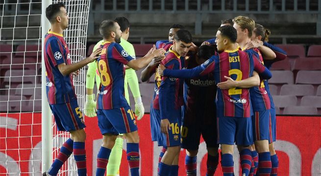 Barcelona vence al Dínamo Kiev sigue a paso firme en la Champions League