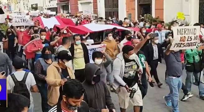 Miles marcharon en las principales ciudades del país contra Manuel Merino [Video]