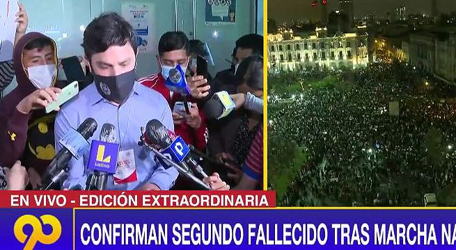 Confirman segundo fallecido en protestas contra Manuel Merino [Video]