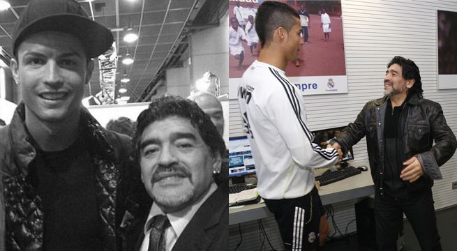 Cristiano Ronaldo y su triste despedida de Diego Maradona