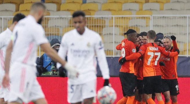 Real Madrid cae ante el Shakhtar Donetsk y puede quedar fuera de la Champions League