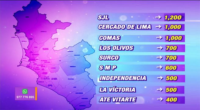 El mapa de la delincuencia