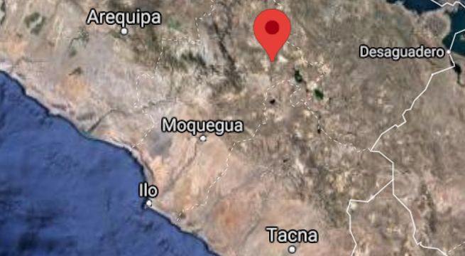 Sismo de magnitud 4.0 se produjo esta noche en Moquegua