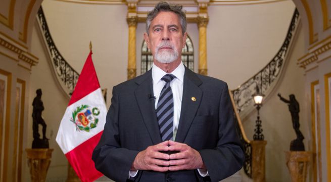 Francisco Sagasti anunció suspensión de vuelos de Europa por dos semanas