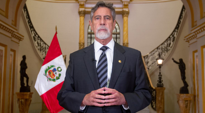 Francisco Sagasti anunció suspensión de vuelos provenientes de Europa