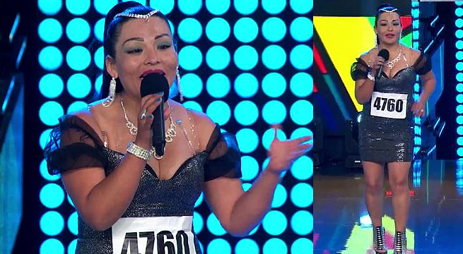 Imitadora de Marisol se apoderó del escenario al cantar “Si me ibas a dejar”
