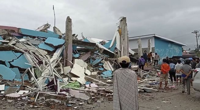 Fuerte sismo de magnitud 6.2 deja al menos 34 muertos en Indonesia