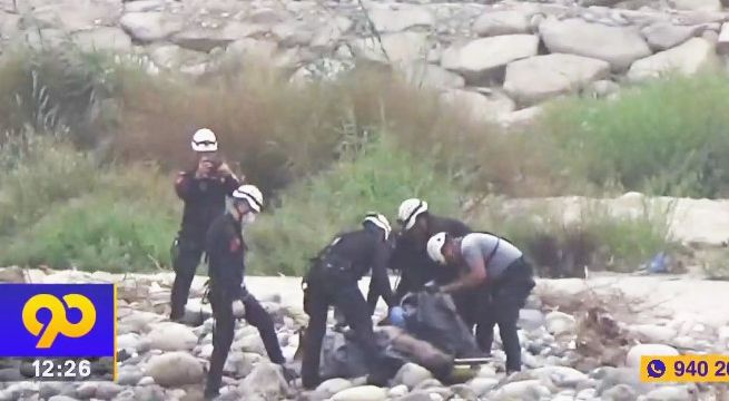 Sereno perdió la vida al ser arrastrado por el Río Rímac