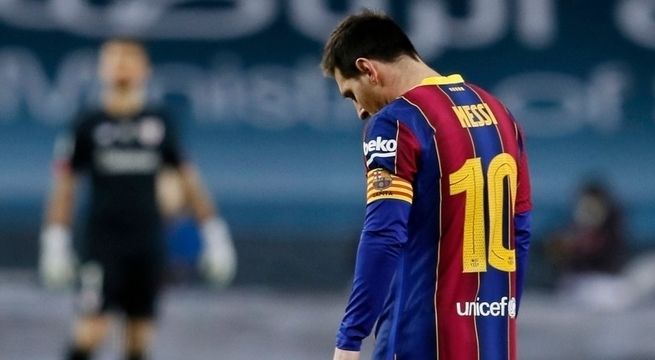 Lionel Messi es sancionado con dos partidos por su tarjeta roja en la Supercopa de España