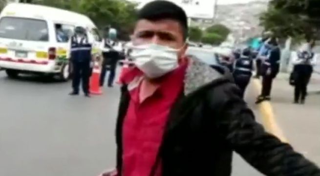 Buscan a sujeto que escupió a fiscalizador de ATU en Comas