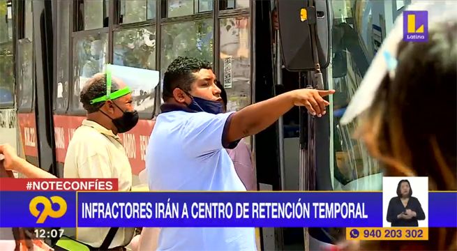Infractores de la cuarentena irán a centro de retención temporal