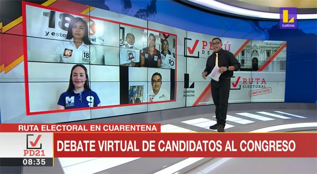 Ruta Electoral: candidatos al congreso debatieron de manera virtual