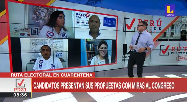 Ruta Electoral: Cuatro nuevos candidatos debatieron de manera virtual